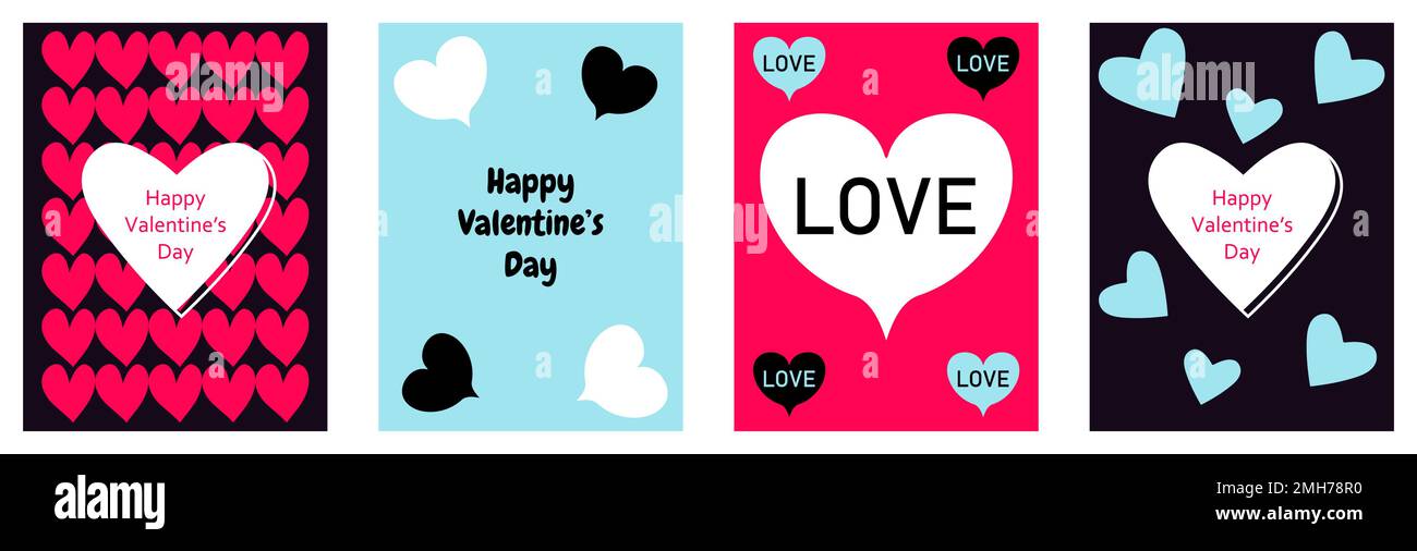 Poster „alles gute zum Valentinstag“. Vektordarstellung, EPS10 Stock Vektor