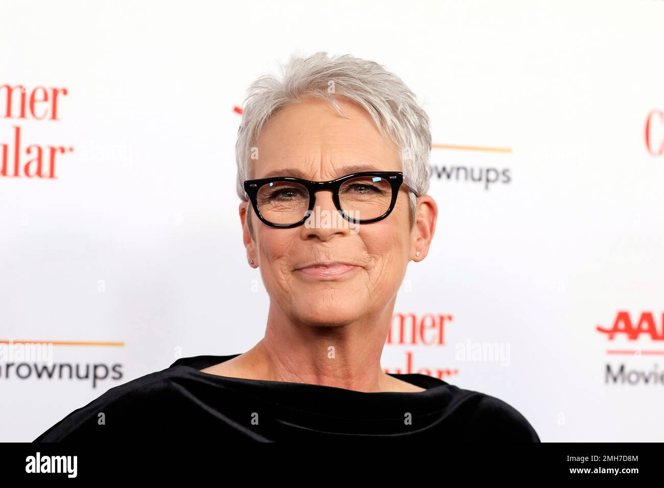 Jamie Lee Curtis attends the AARP 19th Annual Movies For Grownups Awards at the Beverly Wilshire Hotel on Saturday, Jan. 11, 2020, in Beverly Hills, Calif. (Photo by Mark Von Holden/Invision/AP) Stockfoto