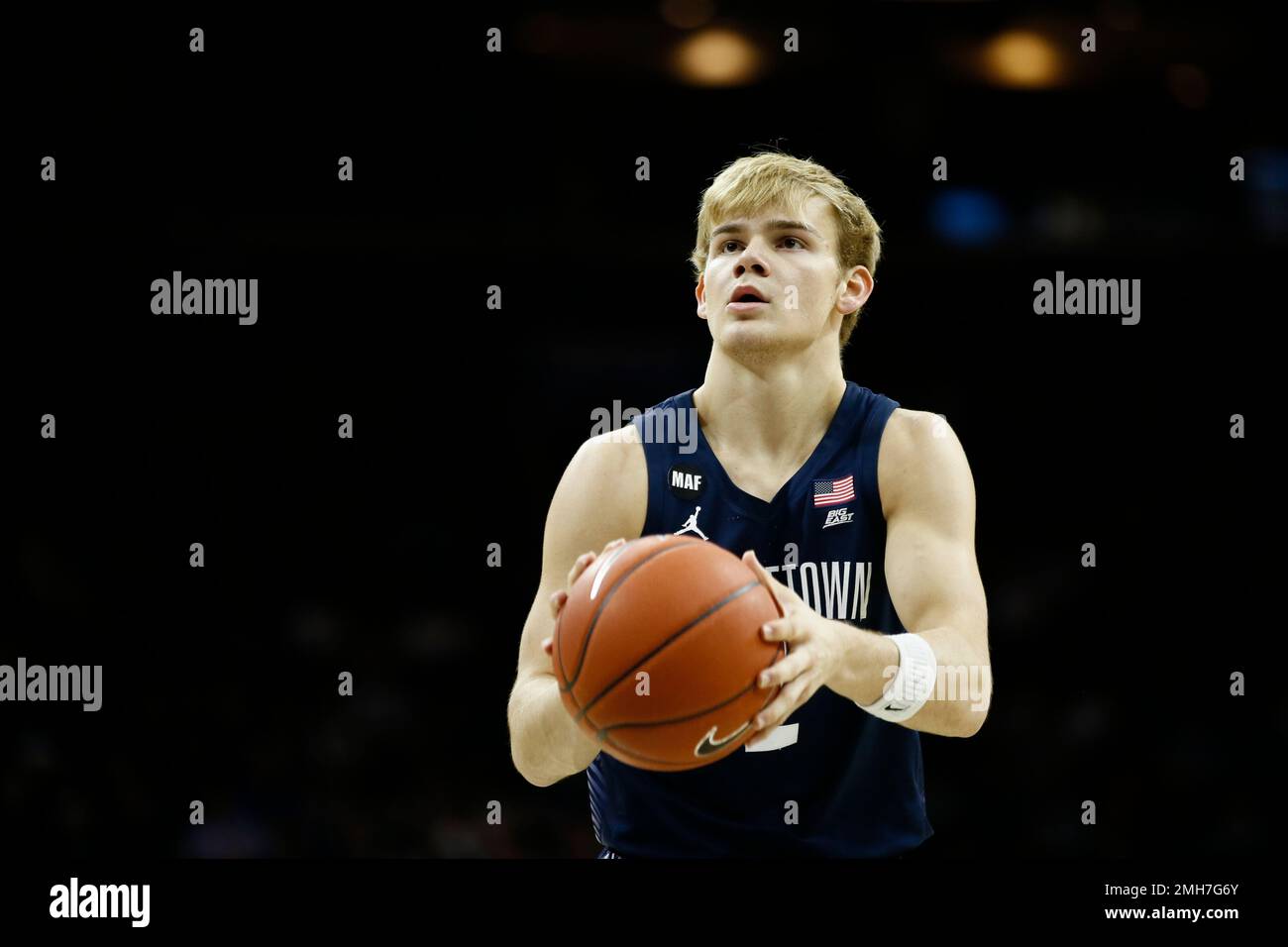 Georgetown's Mac McClung plays during an NCAA college basketball game  against Villanova, Saturday, Jan. 11, 2020, in Philadelphia. (AP Photo/Matt  Slocum Stockfotografie - Alamy