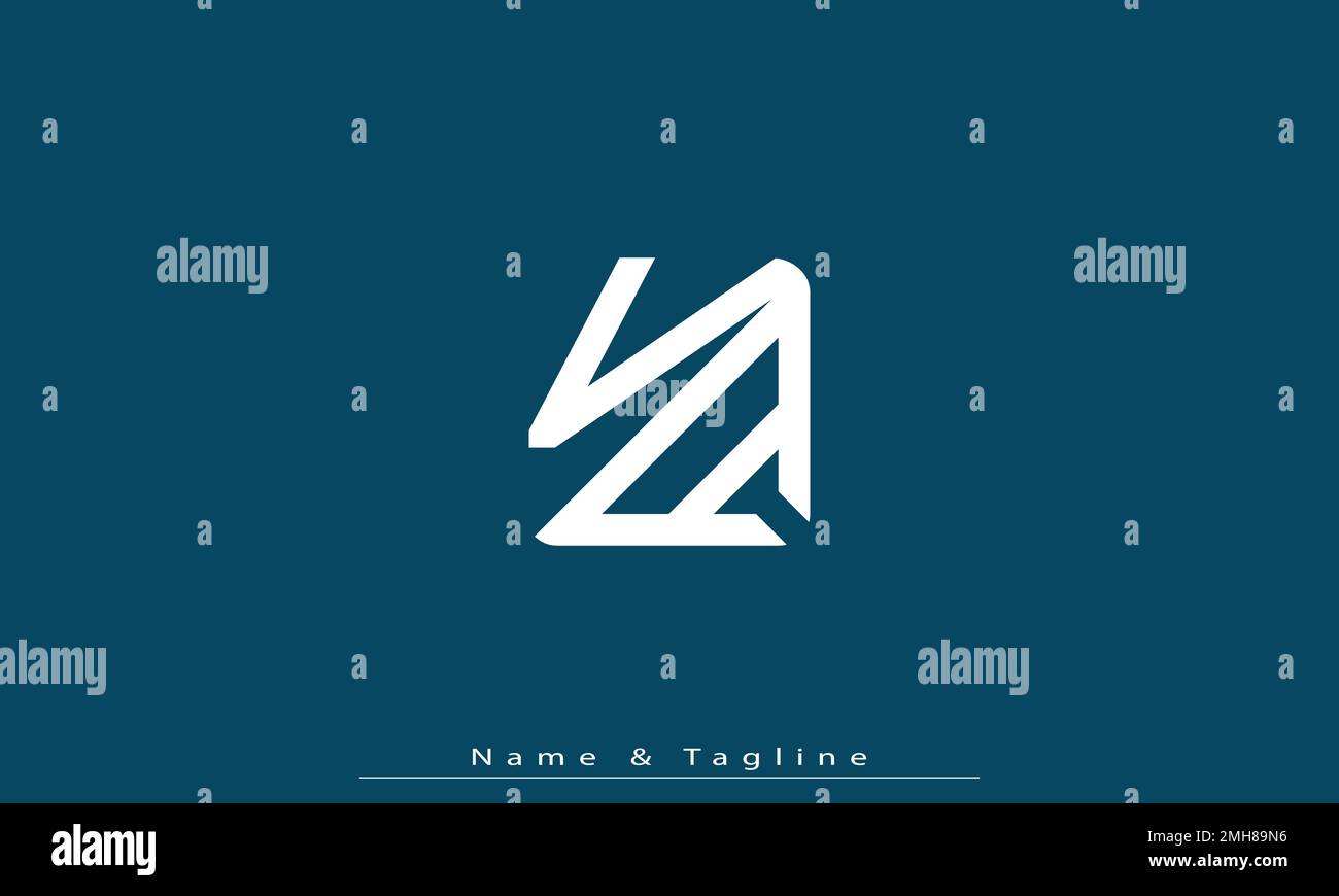 Buchstaben Buchstaben Initialen Monogramm Logo VA , AV Stock Vektor