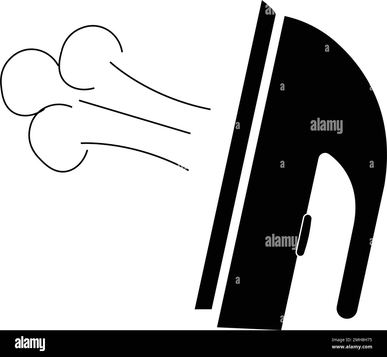 Design mit Logo aus Eisen Stock Vektor