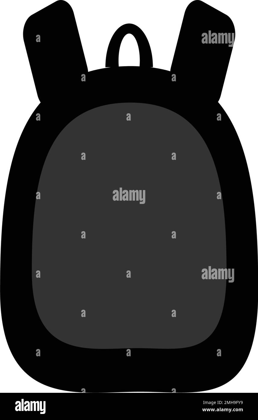 Schultasche mit Logo und Illustration Stock Vektor