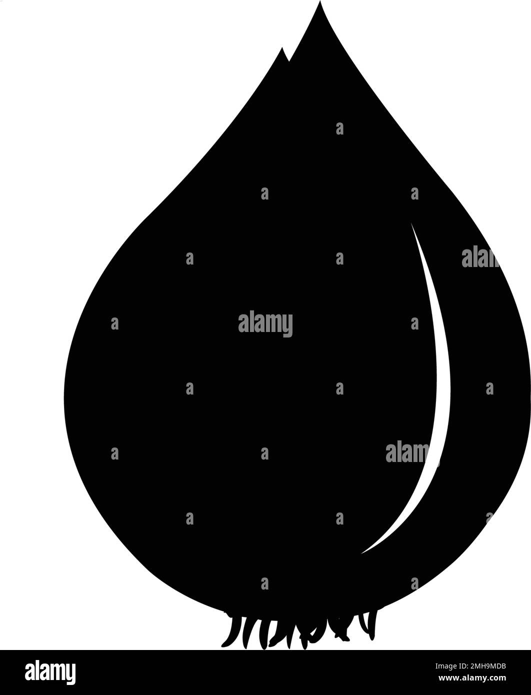 Muschellocken-Logo Stock Vektor