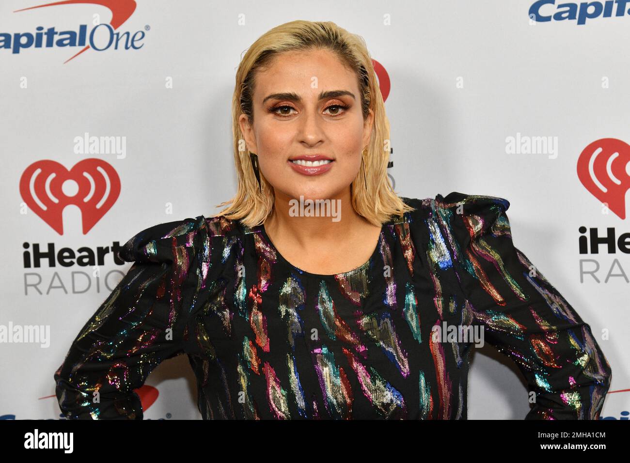 Shelley Rome attends Z100's iHeartRadio Jingle Ball at Madison Square Garden on Friday, Dec. 13, 2019, in New York. (Photo by Charles Sykes/Invision/AP) Stockfoto