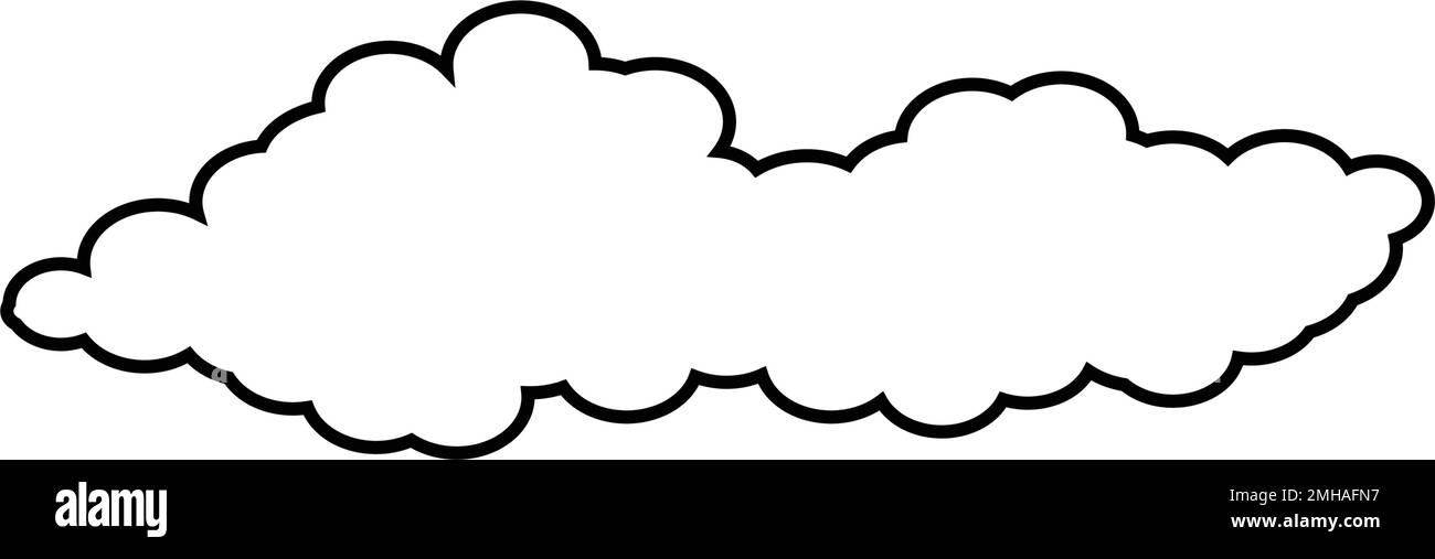 Vorlage für Symbole für Vektorgrafiken für Cloud-Logos Stock Vektor