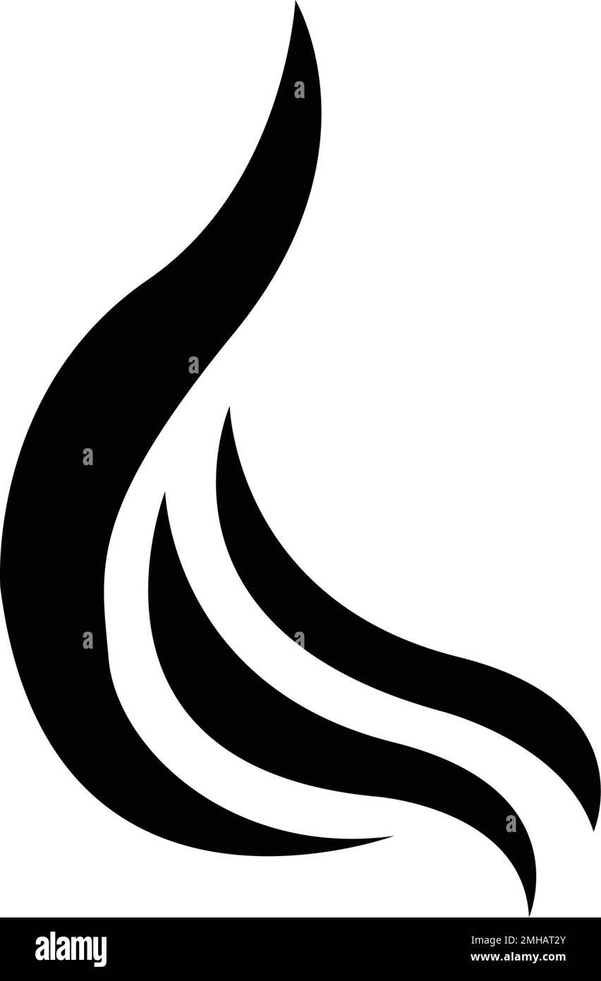 Haarlogos auf dem Stamm Stock Vektor