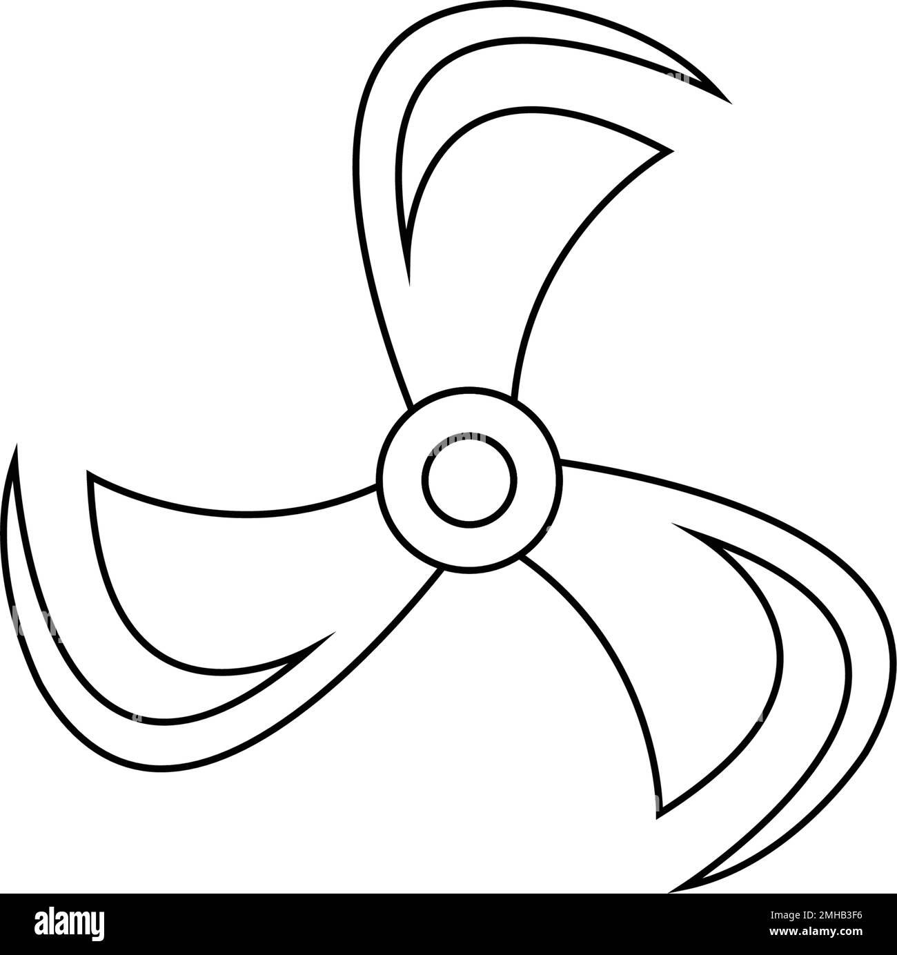 Design mit Logo für Windlüfter Stock Vektor