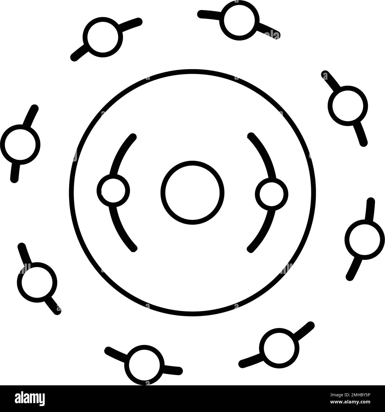 Antioxidan-Logo-Material-Illustrationsdesign Stock Vektor