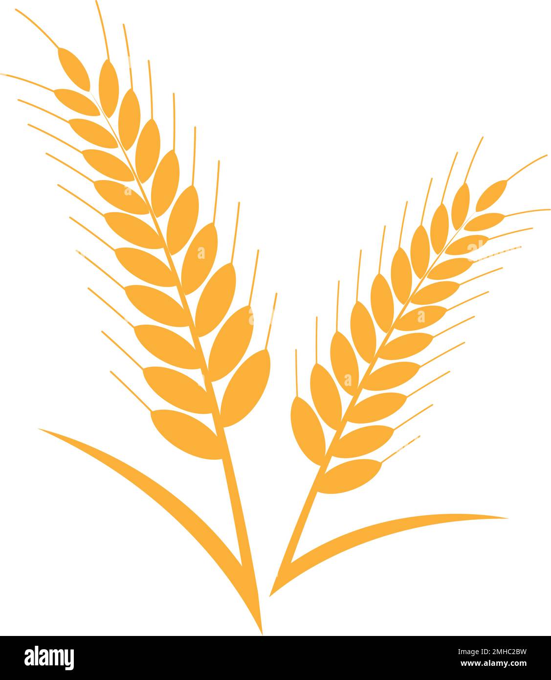 Landwirtschaft Weizen Logo Vorlage vektor Icon Design Stock Vektor