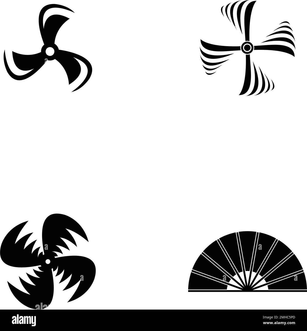 Design mit Logo für Windlüfter Stock Vektor