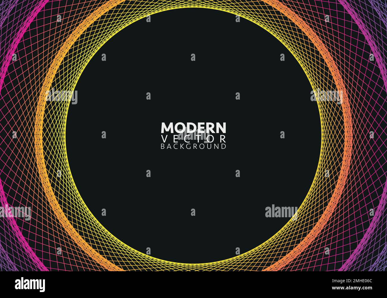 Abstrakte Farbverlaufsvektorvorlage mit fließenden Formen Stock Vektor