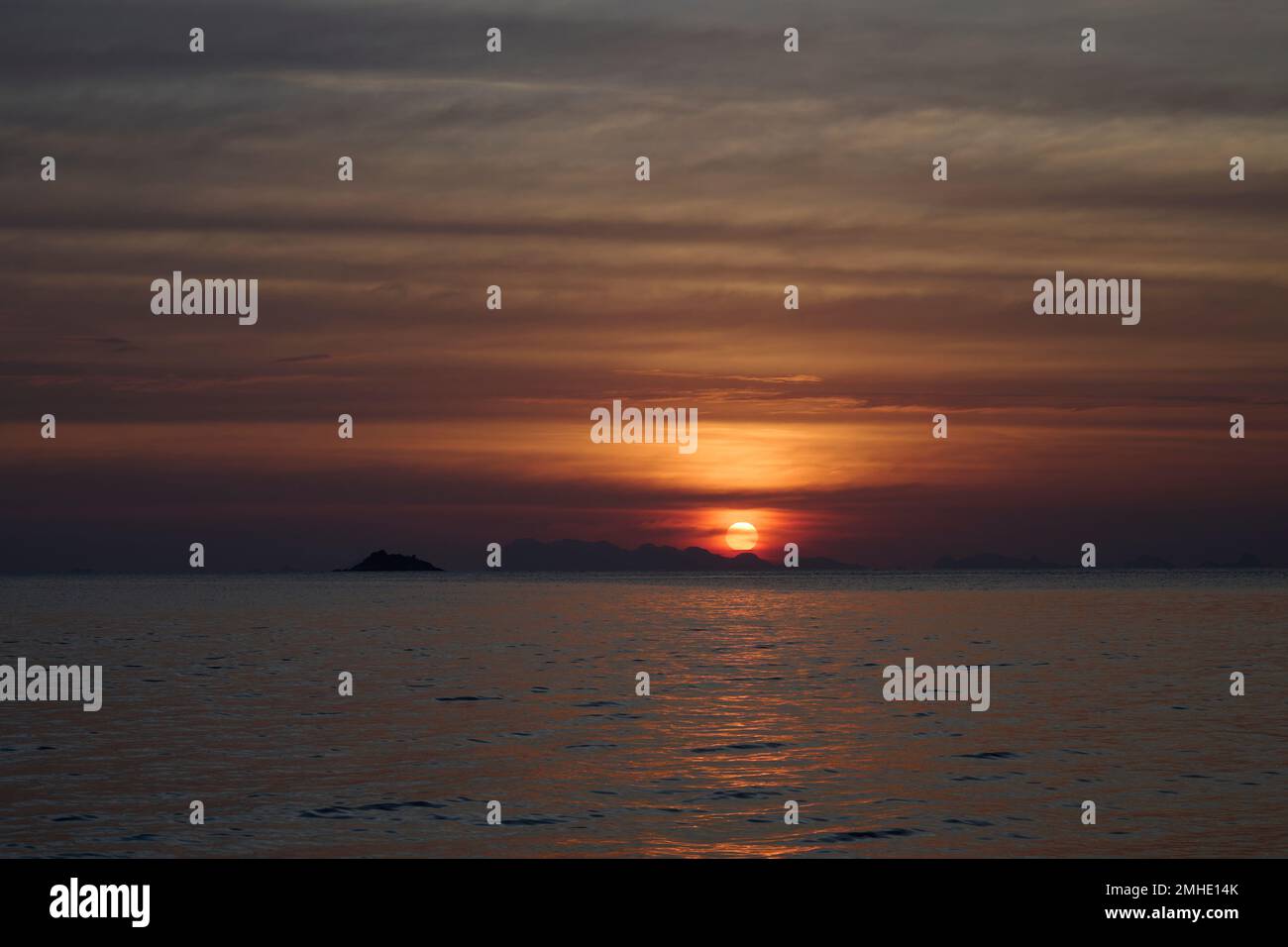 Zen Beach Ko Pha Ngan, eine der berühmten Inseln Thailands für Partygäste. Stockfoto
