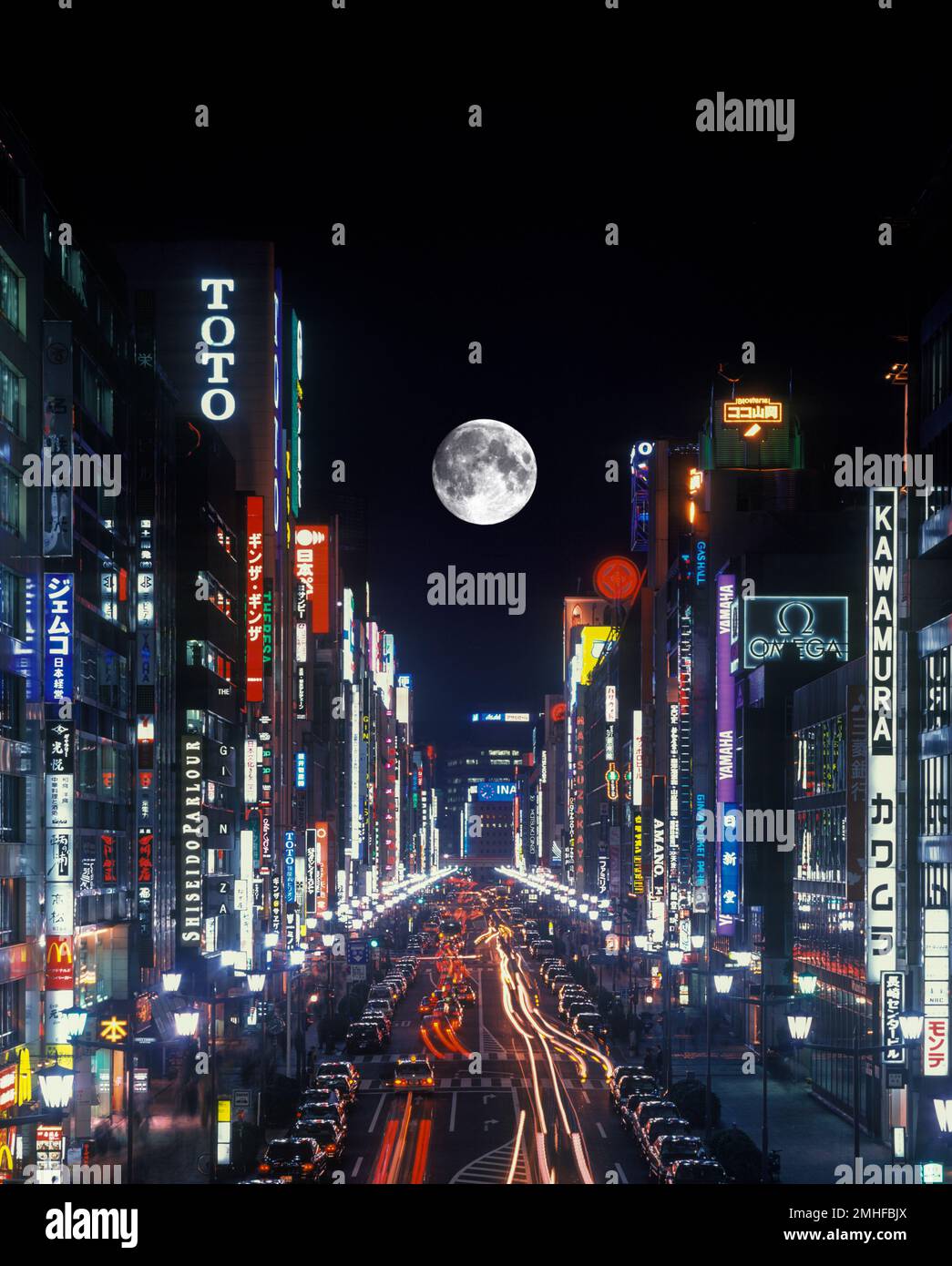 STRAßENSZENE CHUO DORI AVENUE GINZA TOKYO JAPAN Stockfoto