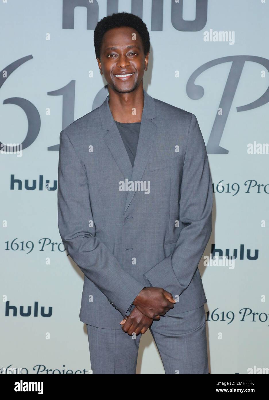Los Angeles, USA. 26. Januar 2023. EDI Gathegi trifft am Donnerstag, den 26. Januar 2023, zum 1619 Project Los Angeles Red Carpet Event im Academy Museum of Motion Pictures in Los Angeles, Kalifornien, ein . (Foto: Juan Pablo Rico/Sipa USA) Guthaben: SIPA USA/Alamy Live News Stockfoto