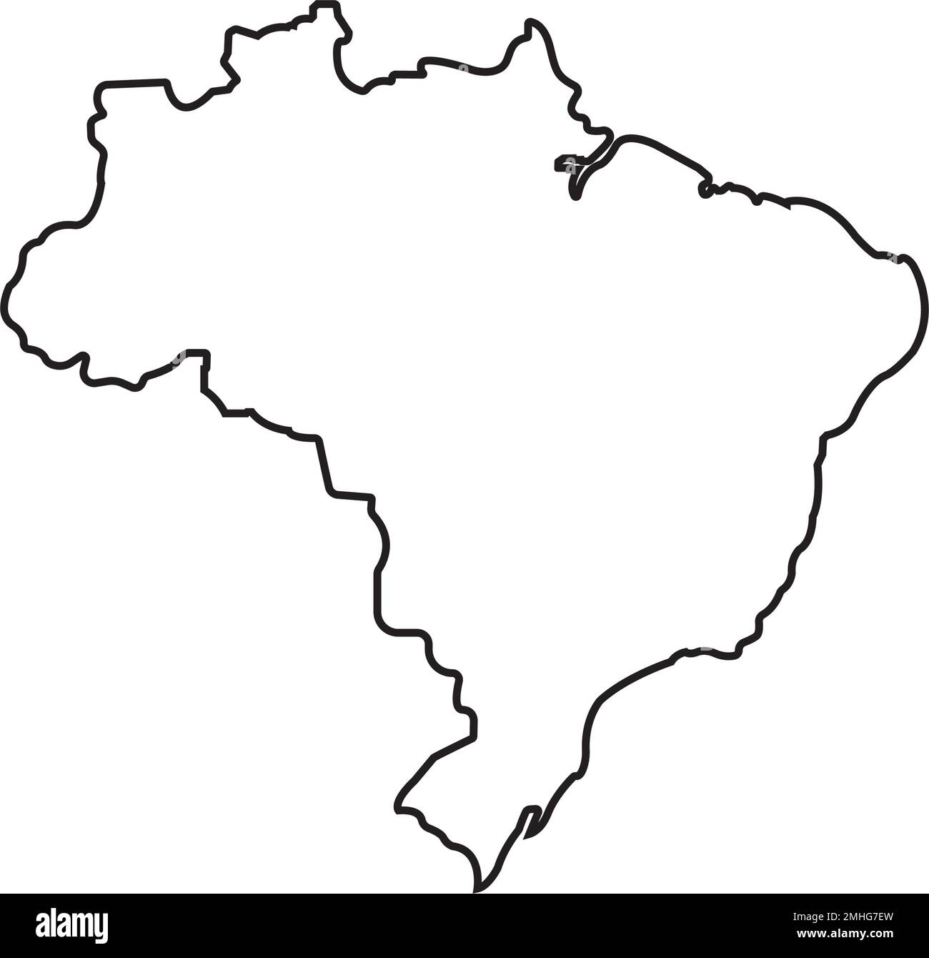 darstellung des symbols für brasilianische Kartenvektoren. Stock Vektor