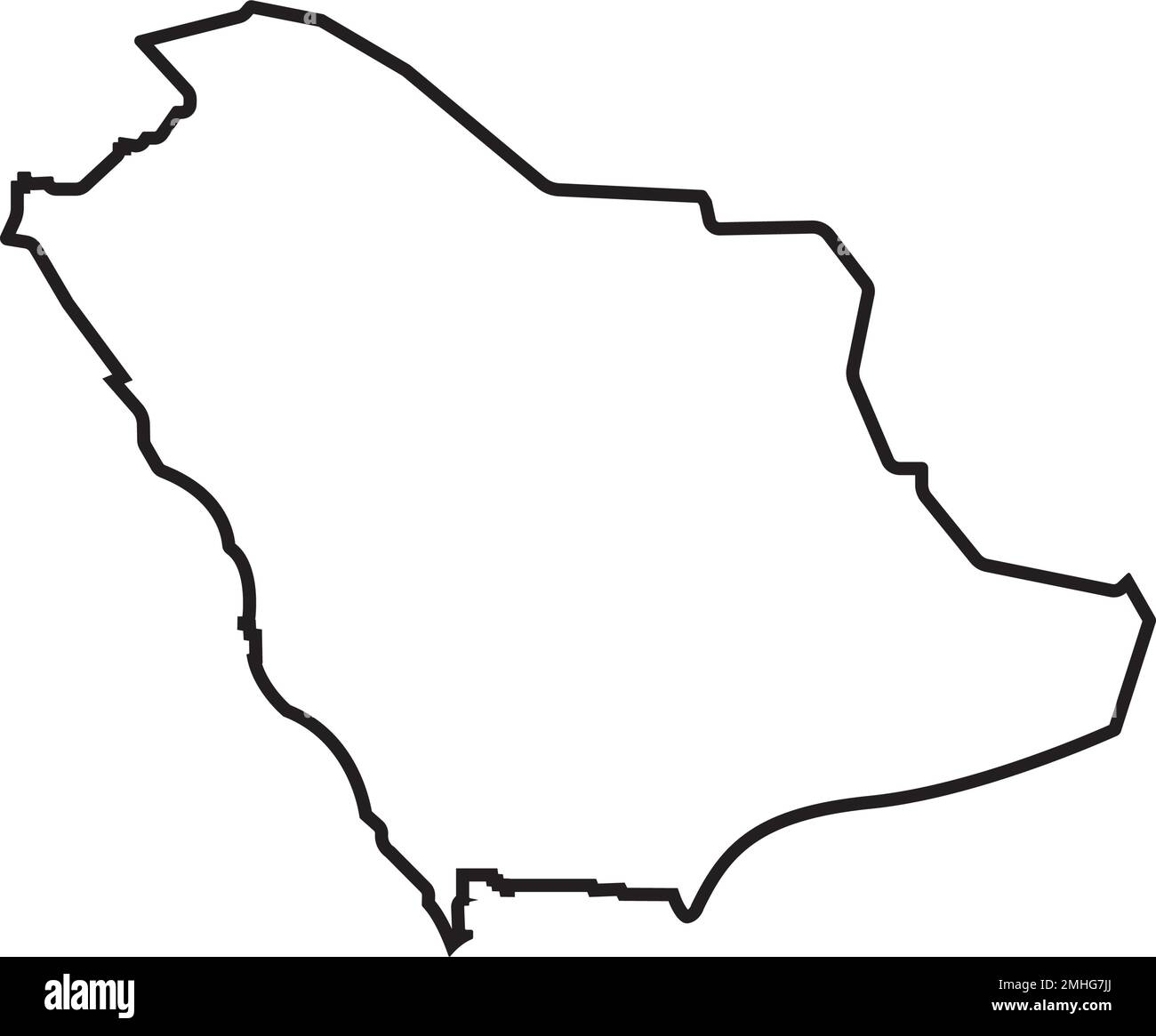 Kartensymbol Saudi-Arabien. vektordarstellung Symboldesign. Stock Vektor