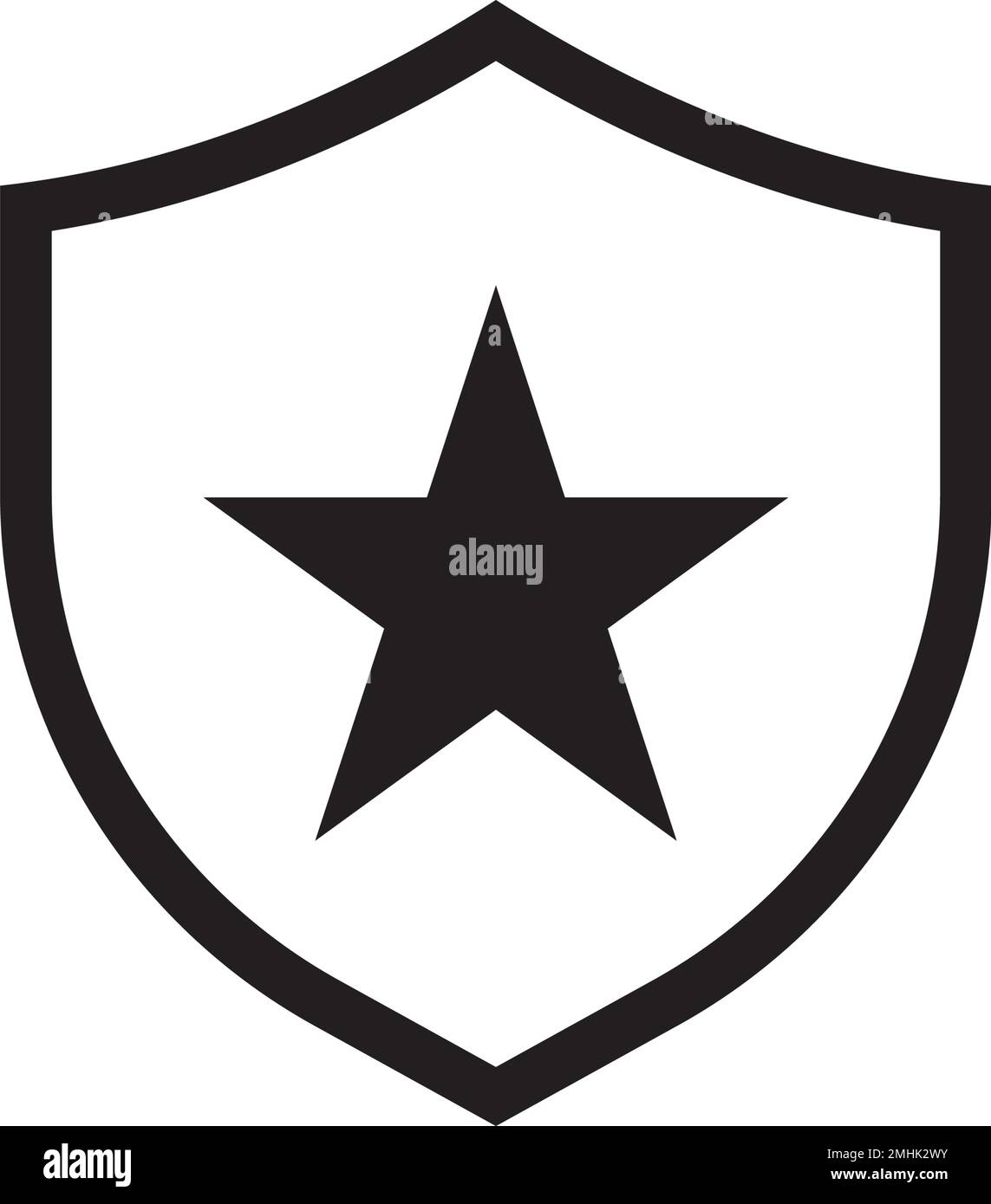 Design-Vorlage für das Vektor-Logo des Shield Icons Stock Vektor