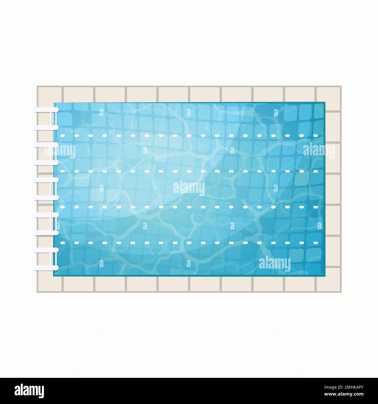 Blue Water Swimming Pool Stock Vektor