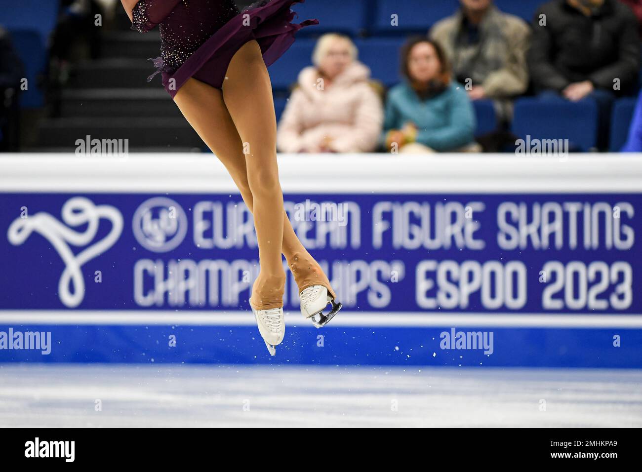 Kimmy REPOND (SUI), während des Women Short Program, bei der ISU European Figure Skating Championships 2023, in Espoo Metro Areena, am 26. Januar 2023 in Espoo, Finnland. Kredit: Raniero Corbelletti/AFLO/Alamy Live News Stockfoto