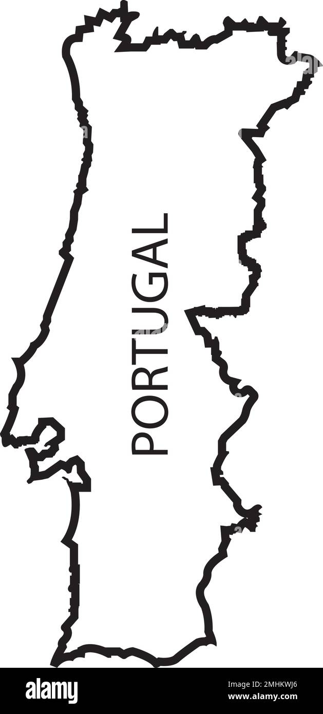 Kartensymbol für Portugal. vektordarstellung Symboldesign. Stock Vektor