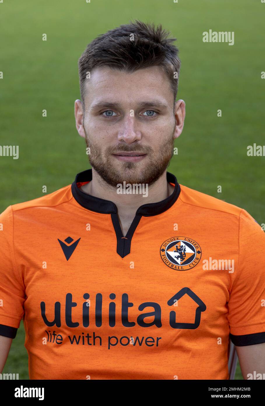 Aktenfoto von 24-09-2020 von Dundee Utd's Ryan Edwards, der glaubt, dass er Dundee United ständig verbessert, hat die Dämonen ihrer 9-0 Erniedrigung gegen Celtic verbannt. Ausgabedatum: Freitag, 27. Januar 2023. Stockfoto