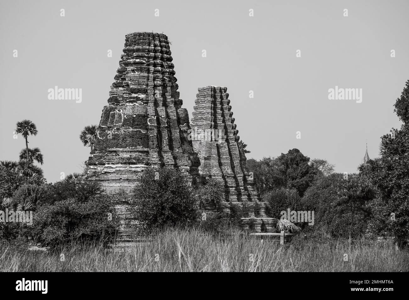 Die Tempelruinen von Ava im Mandalay in Myanmar Stockfoto