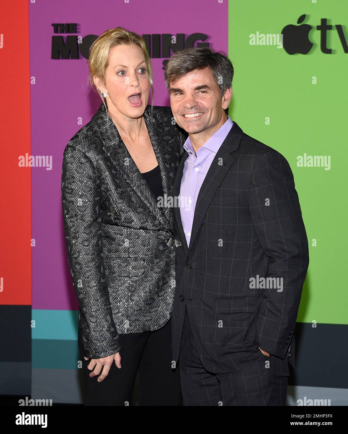 Ali Wentworth, left, and husband Stephanopoulos attend the world