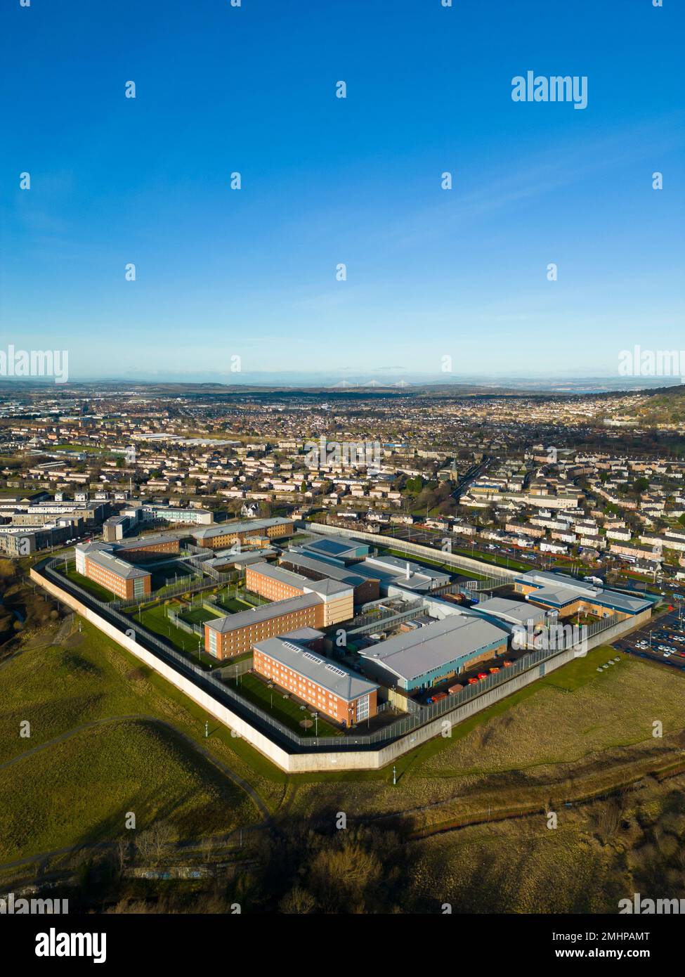 HMP Edinburgh Gefängnis in Edinburgh, Schottland, Großbritannien Stockfoto