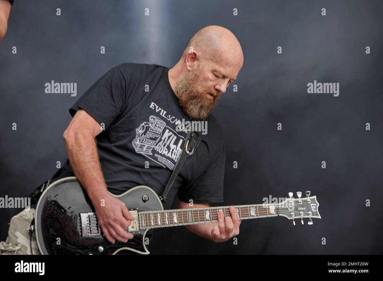 09. Juni 2018. Donnington Park, Derbyshire, Großbritannien. Steve Nesfield vom Rasenmäher Deth tritt beim Download Festival 2018 auf. Kredit: Will Tudor/Alamy Stockfoto