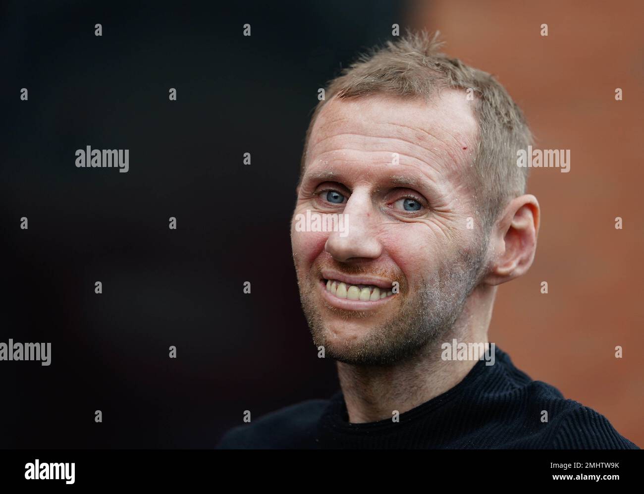 Aktenfoto von 09-10-2021 von Rob Burrow, dessen namesake Pferd Beep Beep Burrow sein Debüt in Doncaster am Samstag machen wird. Ausgabedatum: Freitag, 27. Januar 2023. Stockfoto