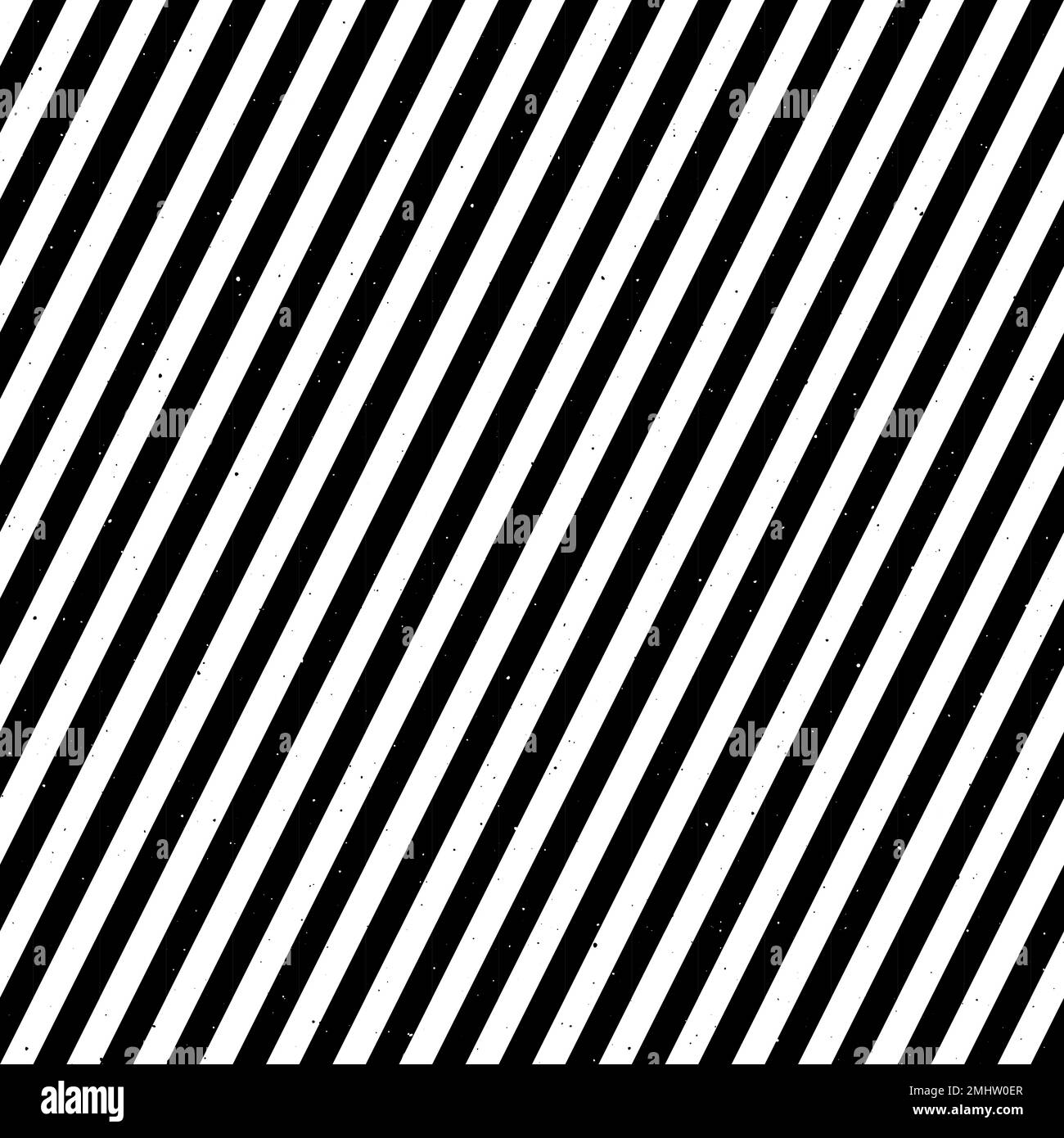 Diagonale Grunge-Streifen mit nahtlosem Muster. Strukturierter Hintergrund mit schrägen Linien. Abstrakte Tapete für lineare Ornamente. Schwarz-weiße Oberfläche. Stock Vektor