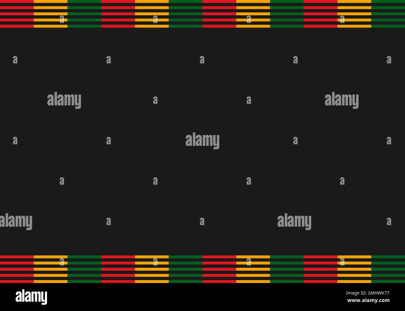 Black History Month mit schwarzem Hintergrund. Afroamerikanische Geschichte. Jährliche Veranstaltung. Vektordarstellung - Konstruktionsgrafik. Stock Vektor