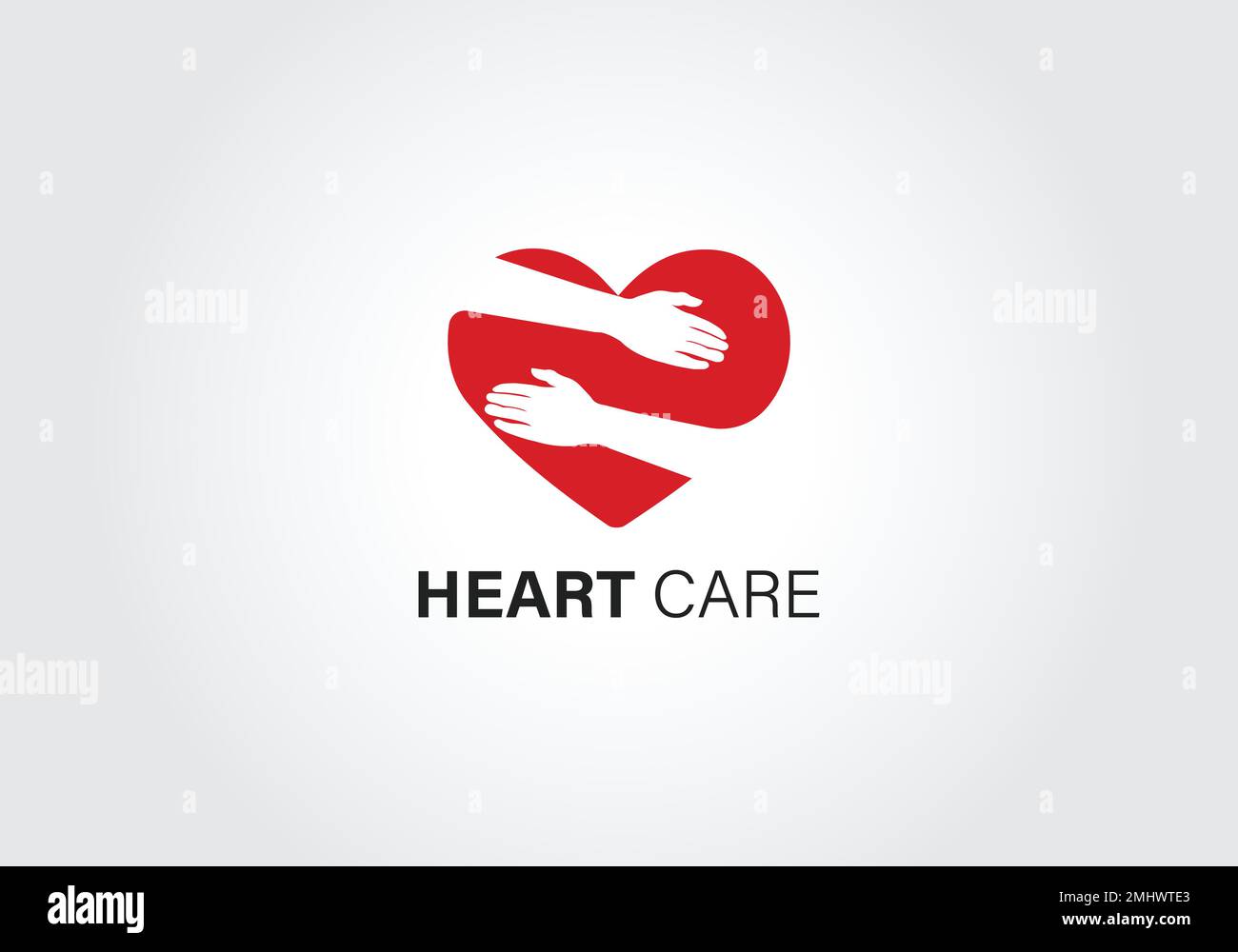 Design-Vorlage für das Heart Care-Logo, Love Hearth Care-Logo-Konzept, Love People-Logo-Vorlage, Charity-Logo-Vorlage Vektor - Vektor Stock Vektor