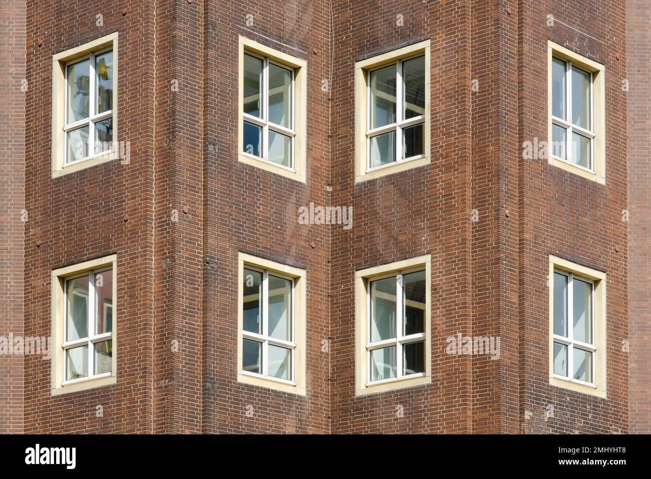 Fassade mit Fenstern, Nordrhein-Westfalen, Deutschland, Europa Stockfoto