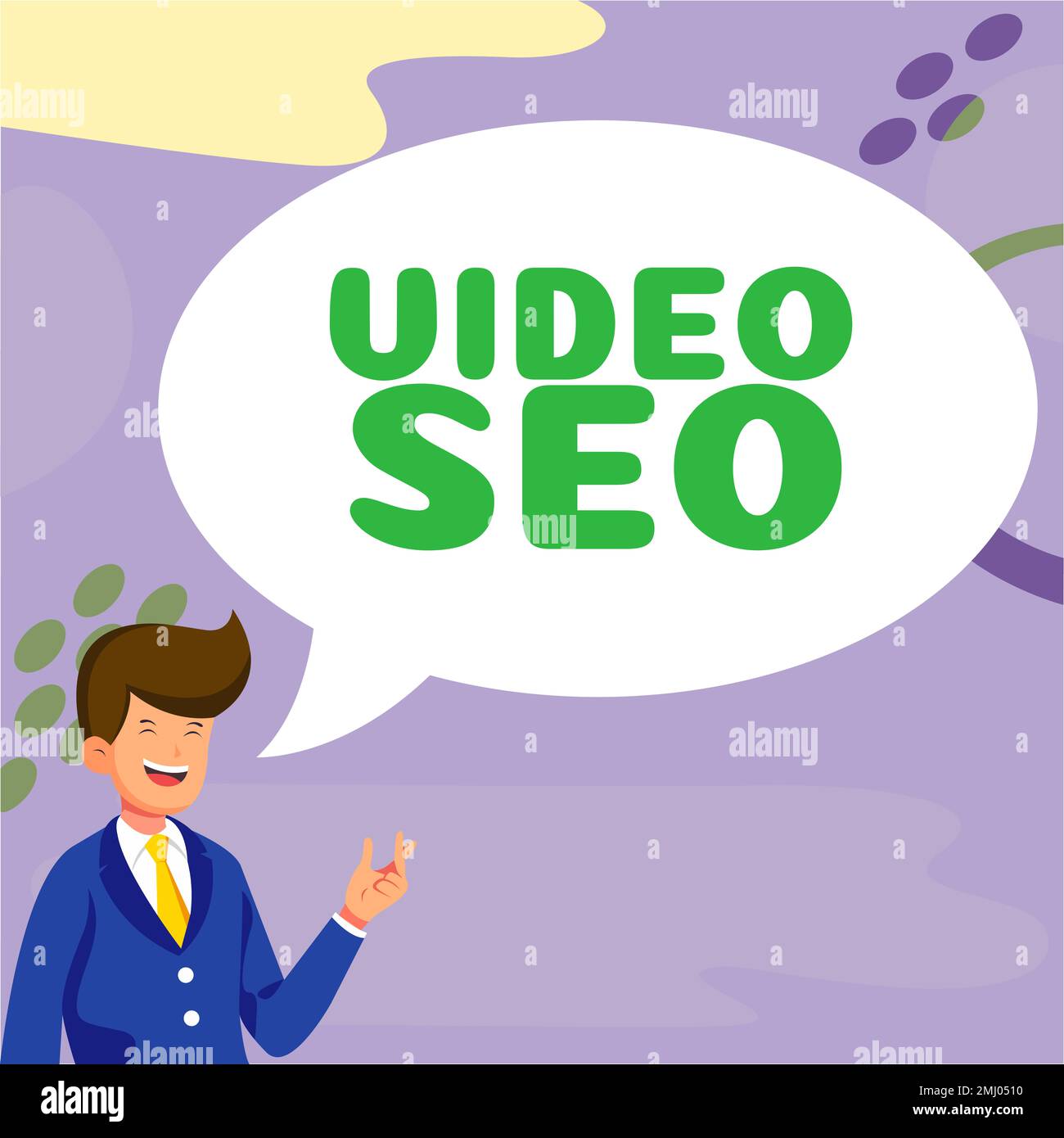 Handschriftliches Schild Video Seo. Unternehmensübersicht der Prozess zur Verbesserung der Platzierung oder Sichtbarkeit eines Videos Stockfoto