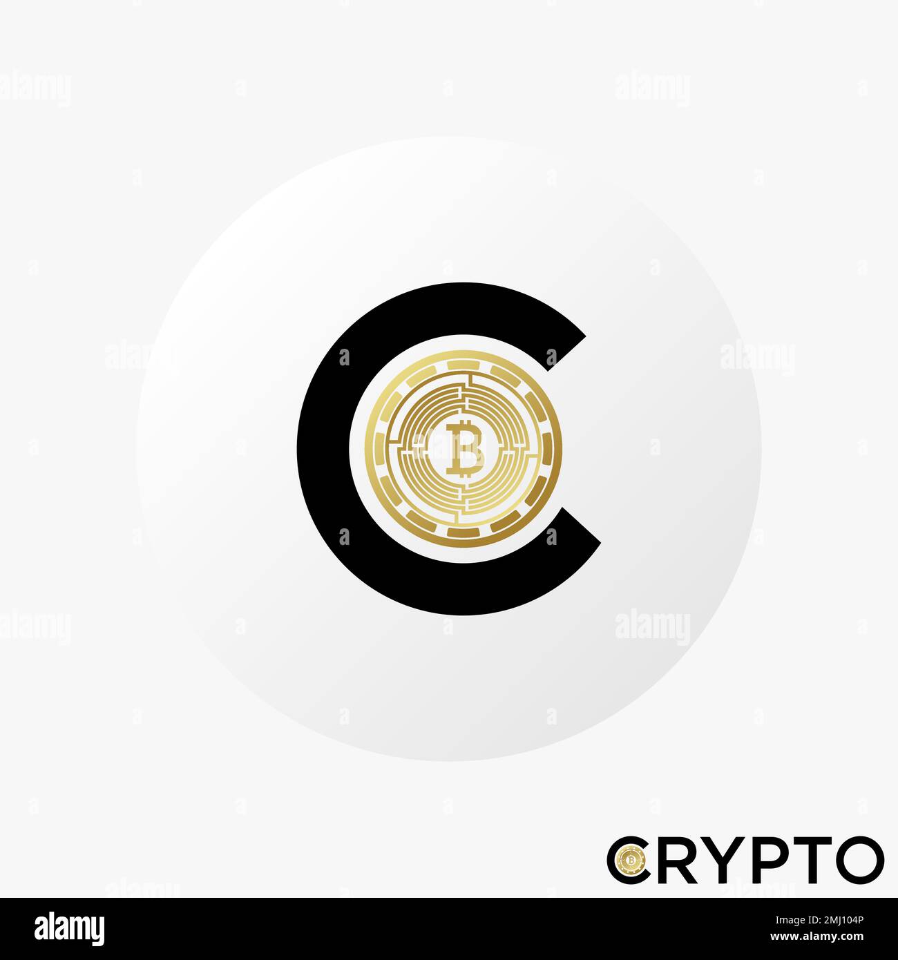 Einfache und einzigartige Buchstaben- oder Wortschrift C und B, wie Kryptomünze Bild Grafiksymbol Logo Design abstraktes Konzept Vektorhandel oder Geld Stock Vektor