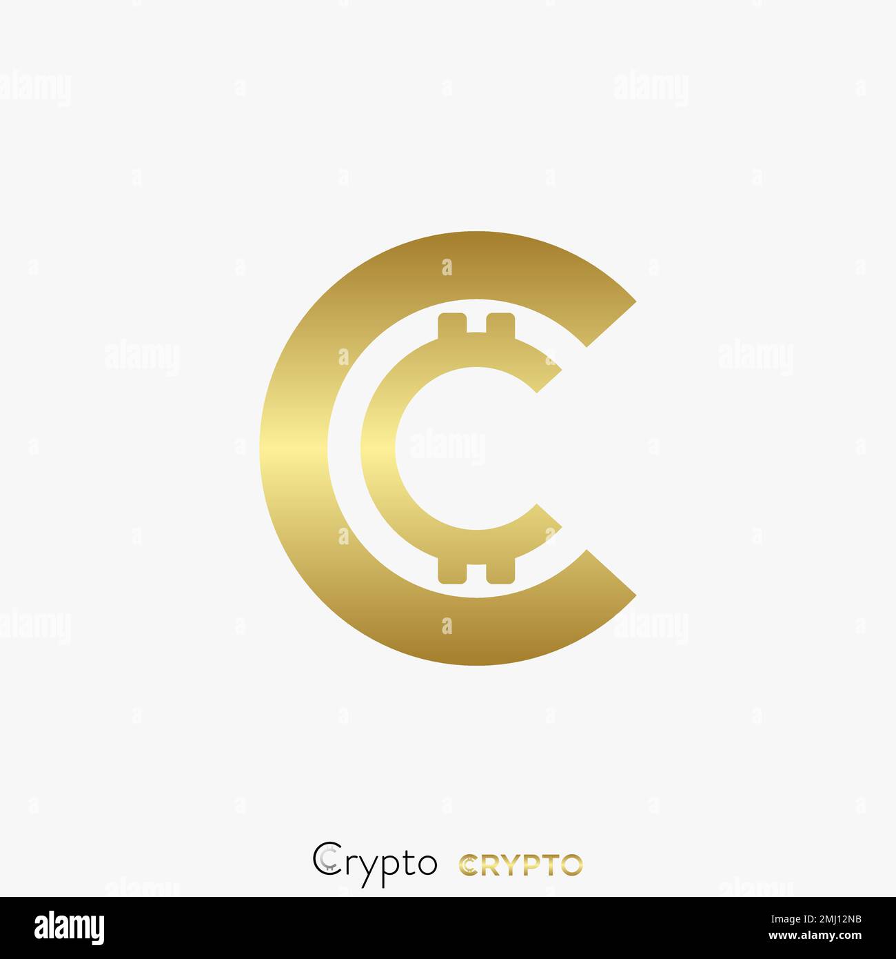 Einfache und einzigartige Buchstaben- oder Wortschrift C und B, wie Kryptomünze Bild Grafiksymbol Logo Design abstraktes Konzept Vektorhandel oder Geld Stock Vektor