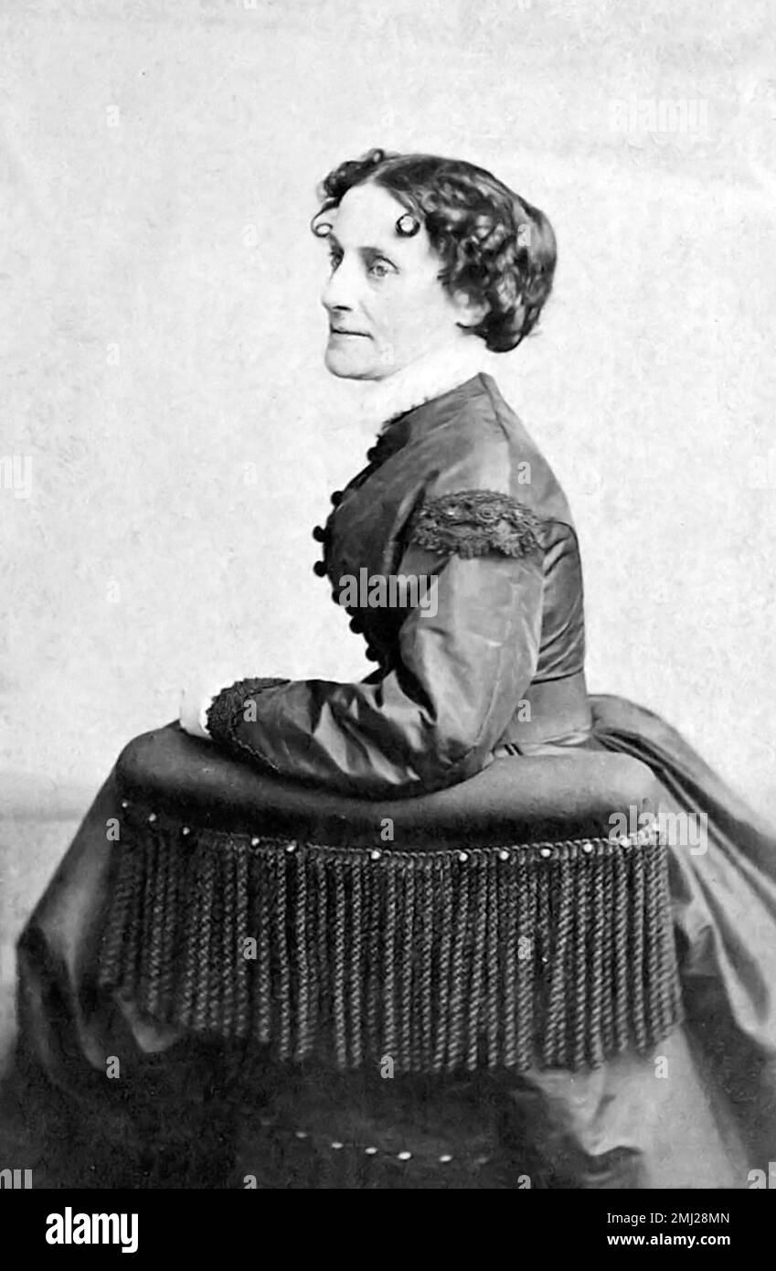 Elizabeth van Lew. Portrait der Spionin der amerikanischen Abolitionistin und der Union Army, Elizabeth Van Lew (1818-1900) Stockfoto