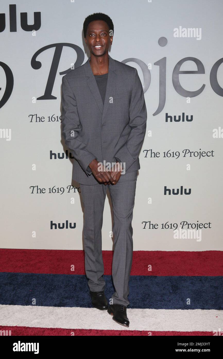 LOS ANGELES - 26. JANUAR: EDI Gathegi beim Project Premiere Screening 1619 im Motion Picture Academy Museum am 26. Januar 2023 in Los Angeles, CA (Foto: Katrina Jordan/Sipa USA) Stockfoto