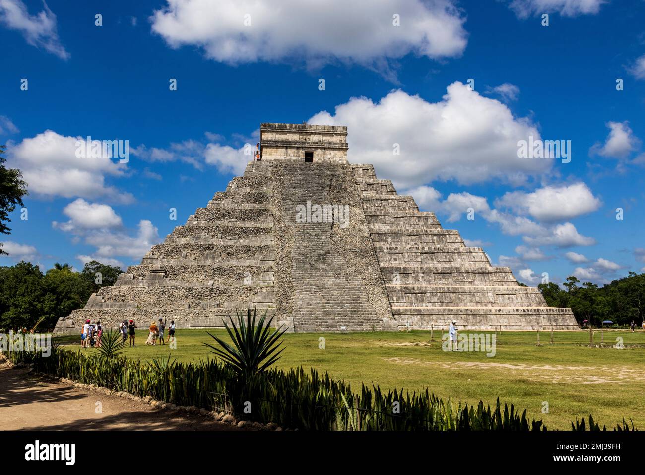 Tempel von Kukulcán, Chichen Itza, Quintana Roo, Yucatan, Mexiko, Nordamerika, Amerika Stockfoto