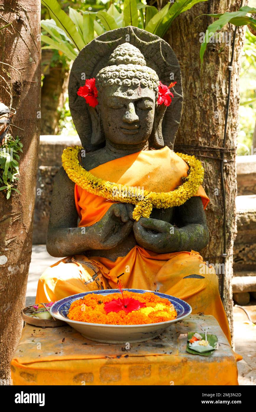 Buddha-Statue, Dorf Ubud, Bali, Indonesien Stockfoto