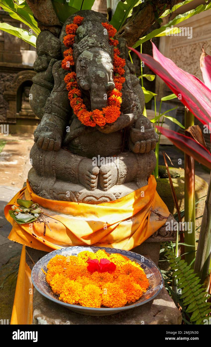 Ganesha-Statue, Dorf Ubud, Bali, Indonesien Stockfoto