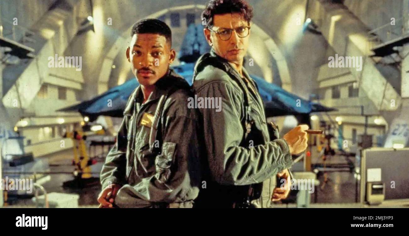 Tag der Unabhängigkeit 1996 Twentieth Century Fox Film mit Will Smith und Jeff Goldblum links Stockfoto