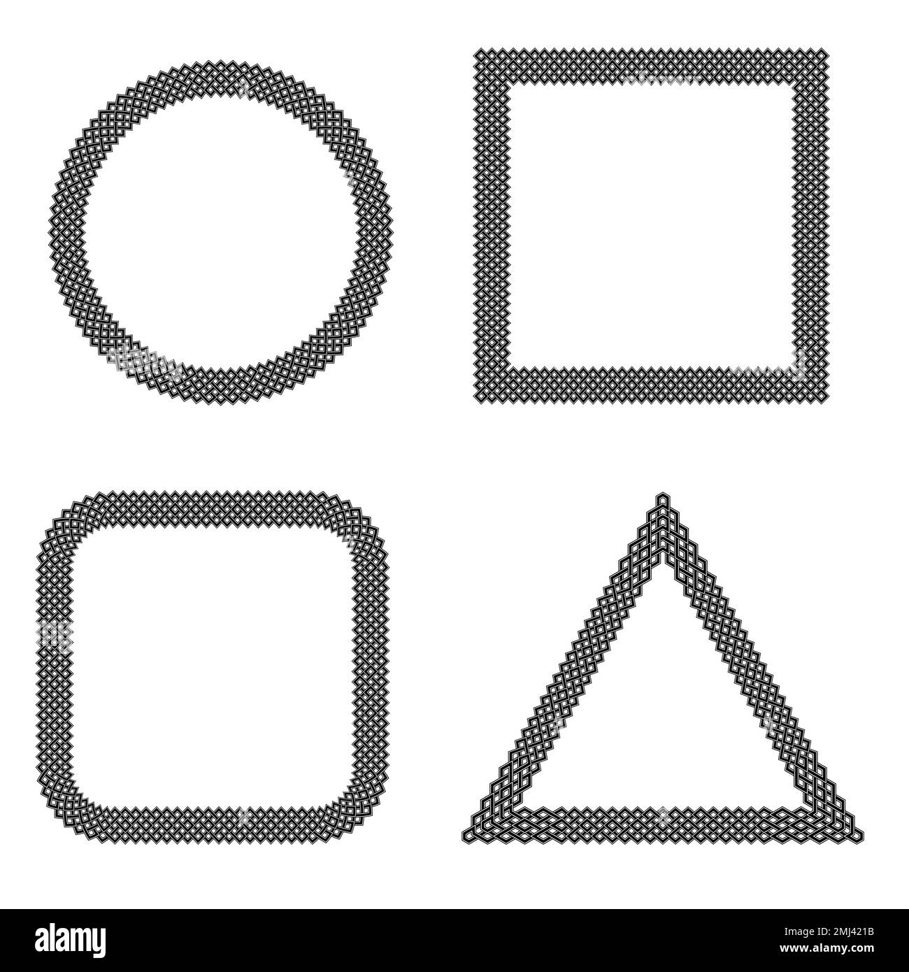 Skandinavische wikingerlinien Stock Vektor