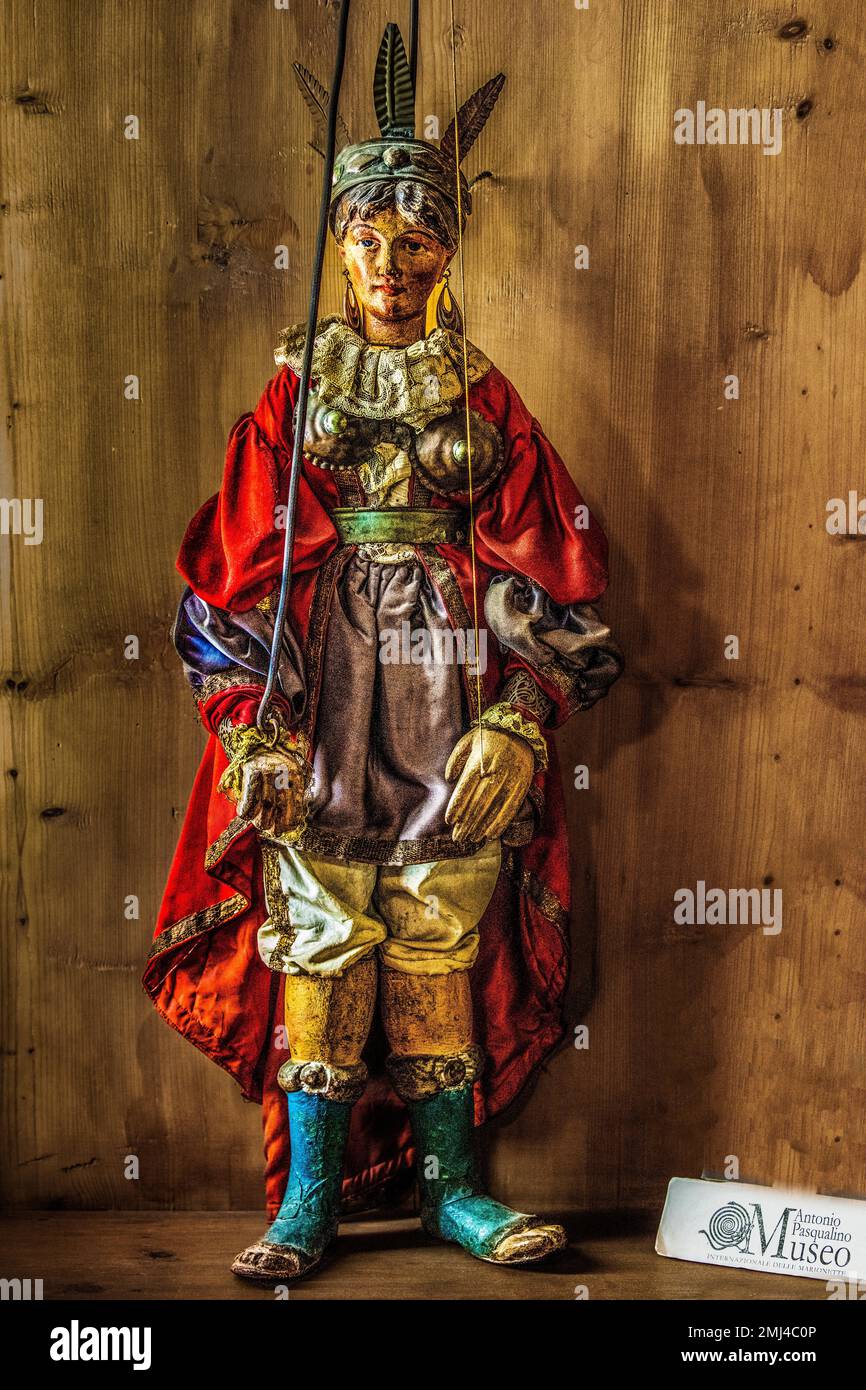 Palermo Puppet, Puppentheater, Museo internazionale delle marionette Antonio Pasqualino, UNESCO-Meisterwerk des oralen und immateriellen Erbes von Stockfoto