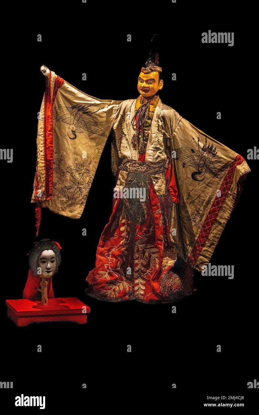 Marionette aus Japan, Puppentheater, Museo internazionale delle marionette Antonio Pasqualino, UNESCO-Meisterwerk des oralen und immateriellen Erbes Stockfoto