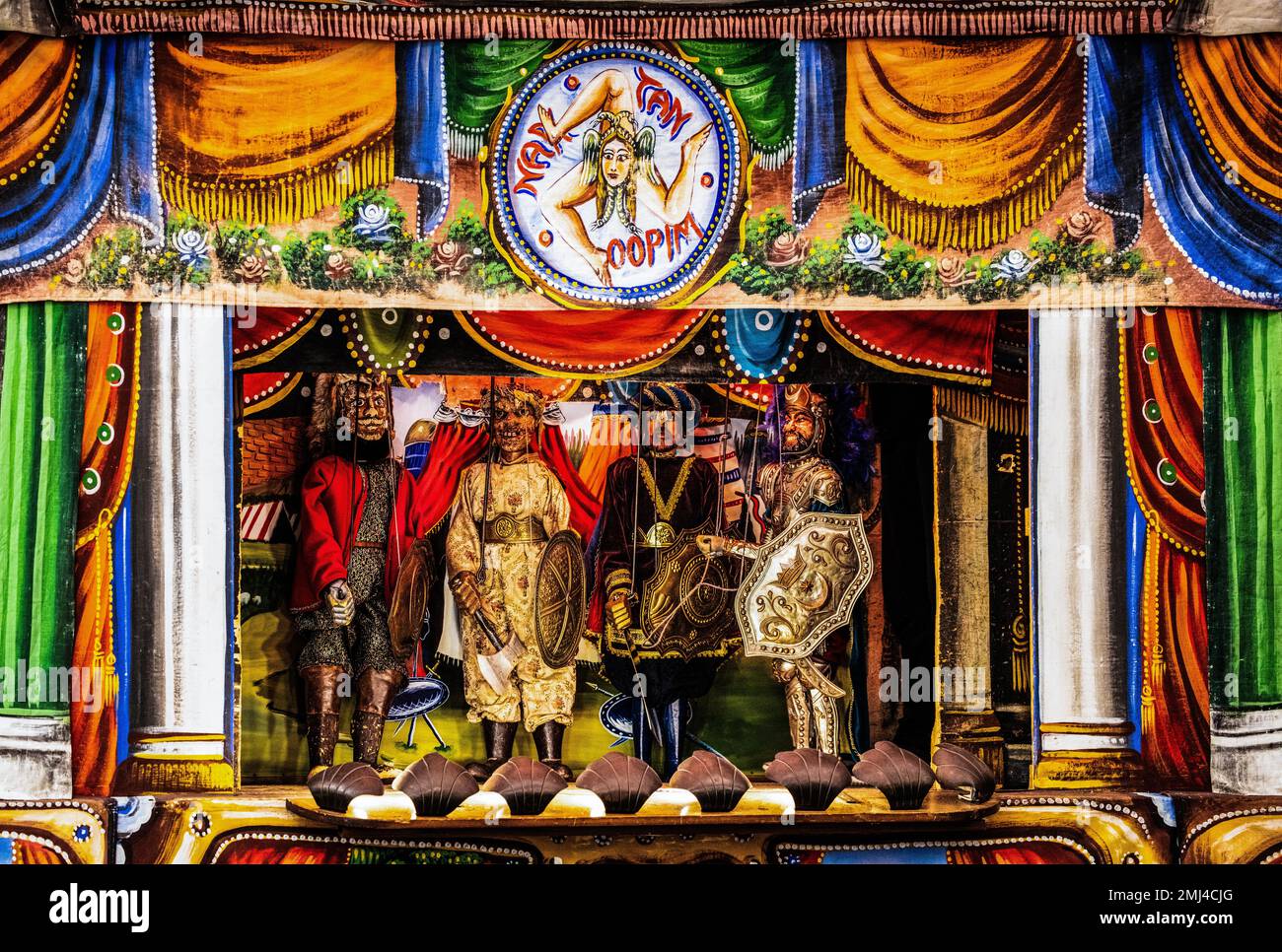 Marionettentheater, Museo internazionale delle marionette Antonio Pasqualino, UNESCO-Meisterwerk des oralen und immateriellen Erbes von Stockfoto