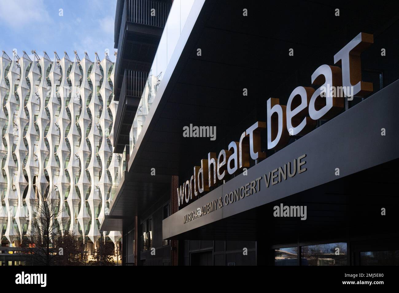 Die World Heart Beat Music Academy in South London bietet Musikunterricht für junge Leute, neun Elms, Wandsworth Stockfoto