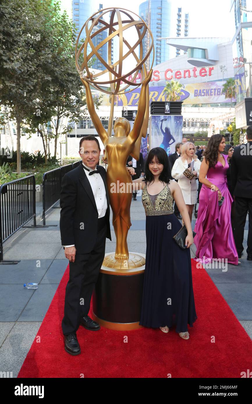 EXCLUSIVE - Roger Nygard from "Who is America" arrives at night one of the Television Academy's 2019 Creative Arts Emmy Awards on Saturday, Sept. 14, 2019, at the Microsoft Theater in Los Angeles. (Photo by Willy Sanjuan/Invision for the Television Academy/AP Images) Stockfoto