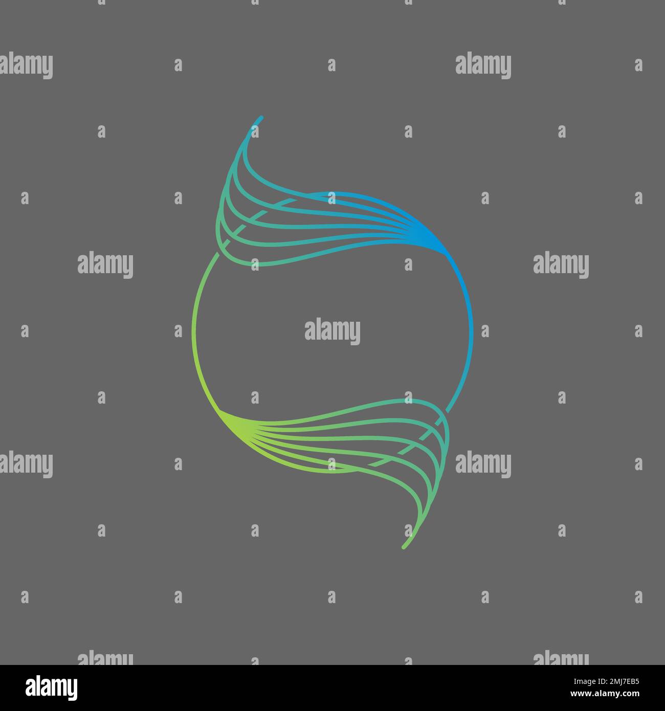 Einfache und einzigartige Reflexionslinien attraktiver Klang Klang Klang Wellen Kreis Grafik Symbol Logo Design abstraktes Konzept Vector Stock Art Musik Stock Vektor